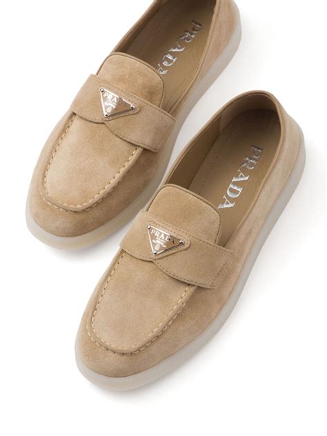 prada flat loafers|prada suede loafer.